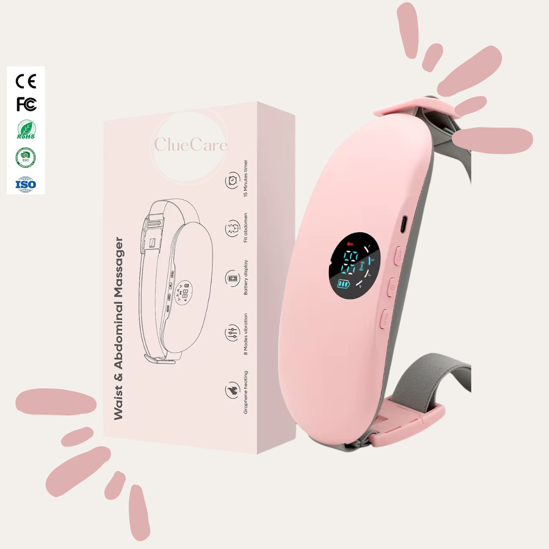 Ceinture menstruelle ClueCare chauffante et massante